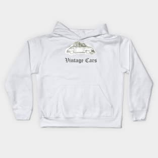 Vintage Cars Weathered Scrapbook Car Kids Hoodie